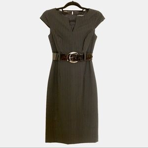 Antonio Melani Quince Shadow-Stripe Belted Dress